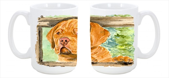 Picture of Carolines Treasures SS8926CM15 Dogue de Bordeaux Dishwasher Safe Microwavable Ceramic Coffee Mug 15 oz.