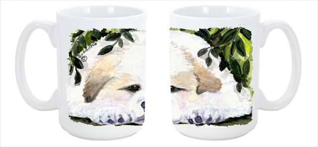 Picture of Carolines Treasures SS8944CM15 Golden Retriever Dishwasher Safe Microwavable Ceramic Coffee Mug 15 oz.