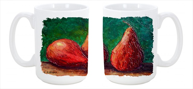Picture of Carolines Treasures RDR2008CM15 Pears Dishwasher Safe Microwavable Ceramic Coffee Mug 15 oz.
