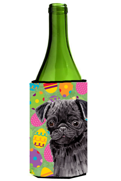 SC9446LITERK Pug Easter Eggtravaganza Wine Bottle Hugger