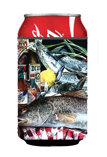 Picture of Carolines Treasures 1001CC Fish and Beers from New Orleans Can or Bottle  Hugger