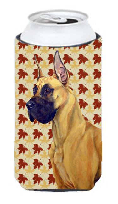 Great Dane Fall Leaves Portrait Tall Boy   Hugger