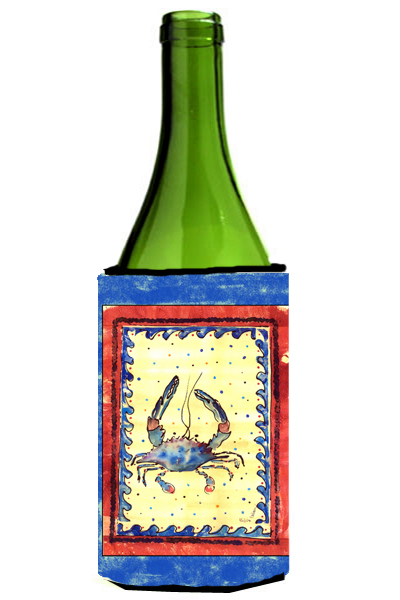 Picture of Carolines Treasures 8093LITERK Blue Maryland Crab Wine Bottle   Hugger