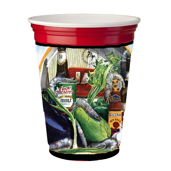 Picture of Carolines Treasures 1007RSC Eggplant and New Orleans Beers Red Solo Cup  Hugger