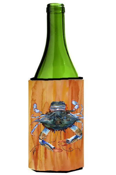 Picture of Carolines Treasures 8144LITERK Female Blue Crab Spicy Hot Wine Bottle   Hugger