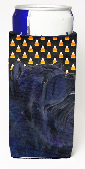 Chow Chow Candy Corn Halloween Portrait Michelob Ultra s for slim cans