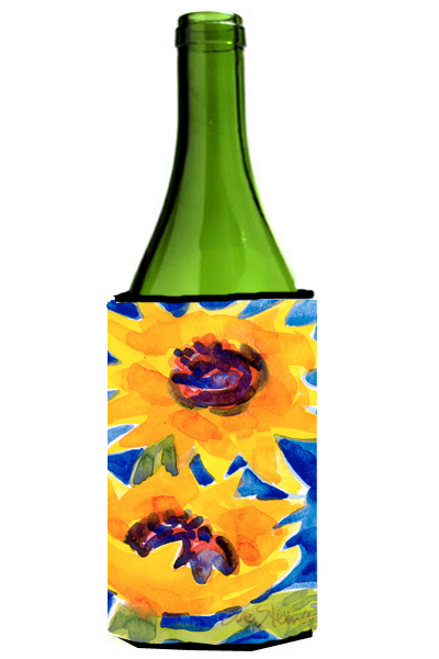 Picture of Carolines Treasures 6012LITERK Flower - Sunflower Wine Bottle   Hugger