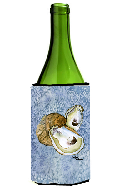 Picture of Carolines Treasures 8152LITERK Oyster Cool Blue Water Wine Bottle  Hugger - 24 oz.