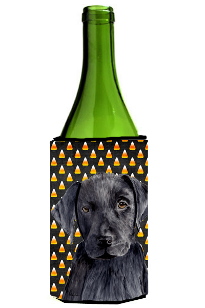 Labrador Candy Corn Halloween Portrait Wine Bottle Hugger - 24 oz.