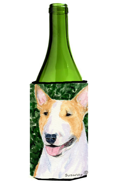 Picture of Carolines Treasures SS8873LITERK Bull Terrier Wine Bottle  Hugger - 24 oz.