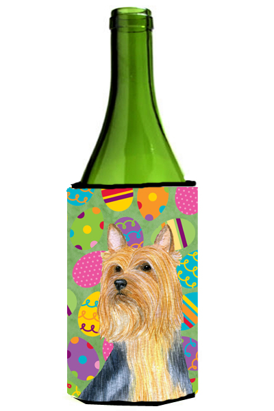 Silky Terrier Easter Eggtravaganza Wine Bottle  Hugger - 24 oz.