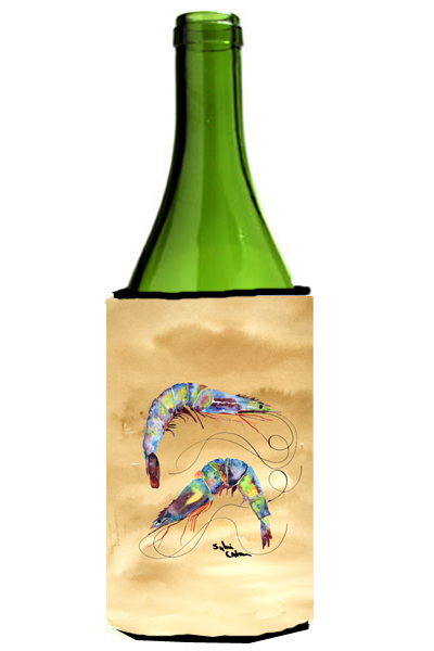 Picture of Carolines Treasures 8158LITERK Shrimp Sandy Beach Wine Bottle  Hugger - 24 oz.