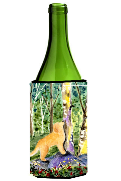 Picture of Carolines Treasures SS8887LITERK Golden Retriever Wine Bottle  Hugger - 24 oz.