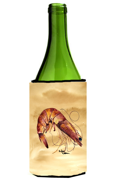 Picture of Carolines Treasures 8161LITERK Shrimp Sandy Beach Wine Bottle  Hugger - 24 oz.