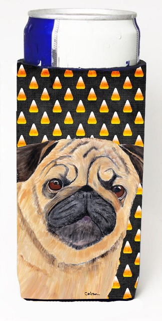 Pug Candy Corn Halloween Portrait Michelob Ultra s For Slim Cans - 12 oz.