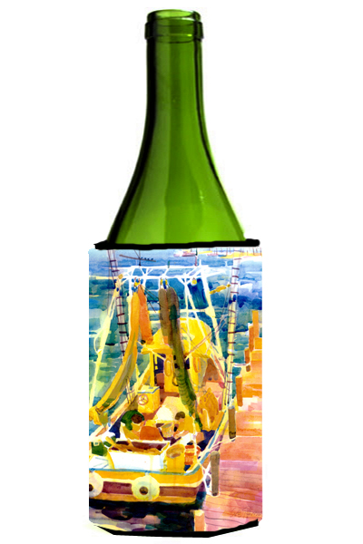Picture of Carolines Treasures 6022LITERK Shrimp Boats Wine Bottle  Hugger - 24 oz.