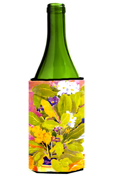 Picture of Carolines Treasures 6024LITERK Flower Wine Bottle  Hugger - 24 oz.