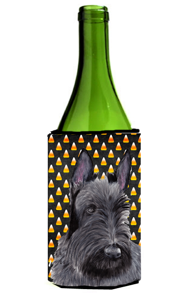 Scottish Terrier Candy Corn Halloween Portrait Wine Bottle  Hugger - 24 oz.