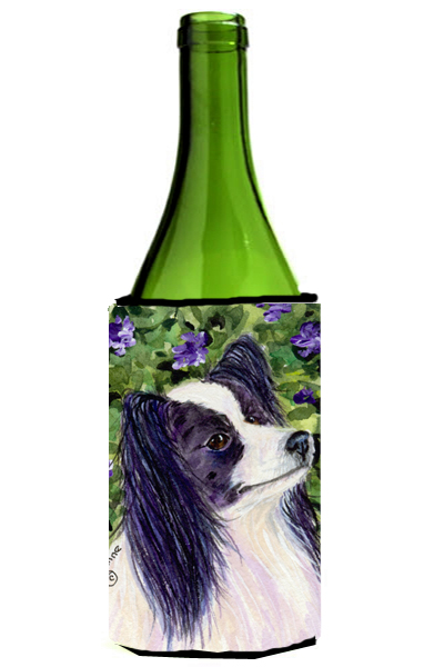 Picture of Carolines Treasures SS8896LITERK Papillon Wine Bottle  Hugger - 24 oz.
