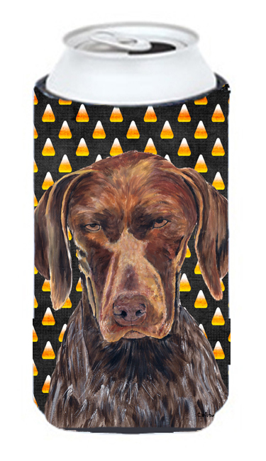German Shorthaired Pointer Candy Corn Halloween Tall Boy  Hugger - 22 To 24 oz.