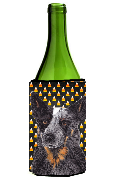 Australian Cattle Dog Candy Corn Halloween Wine Bottle Hugger - 24 oz.
