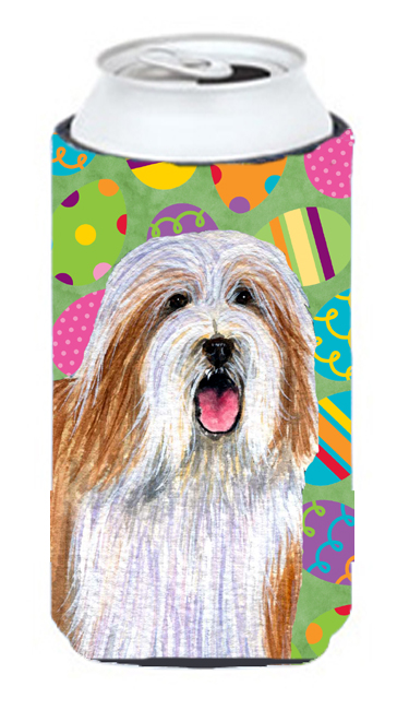 Bearded Collie Easter Eggtravaganza Tall Boy  Hugger - 22 To 24 oz.