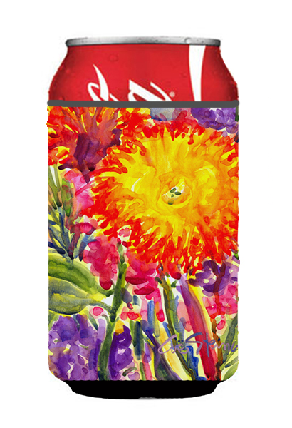 Picture of Carolines Treasures 6077CC Flower - Aster Can Or Bottle  Hugger - 12 oz.