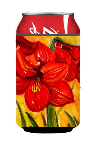 Picture of Carolines Treasures 6067CC Flower - Amaryllis Can Or Bottle  Hugger - 12 oz.