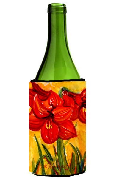 Picture of Carolines Treasures 6067LITERK Flower - Amaryllis Wine Bottle  Hugger - 24 oz.