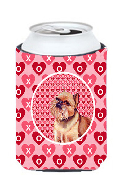 Brussels Griffon Valentines Love And Hearts Can Or Bottle Hugger - 12 oz.
