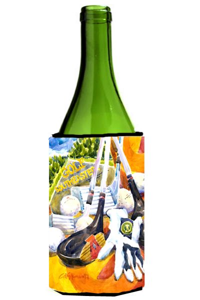 Picture of Carolines Treasures 6070LITERK Golf Clubs  Ball And Glove Wine Bottle  Hugger - 24 oz.