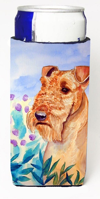 Airedale Terrier In Flowers Michelob Ultra s For Slim Cans - 12 oz.