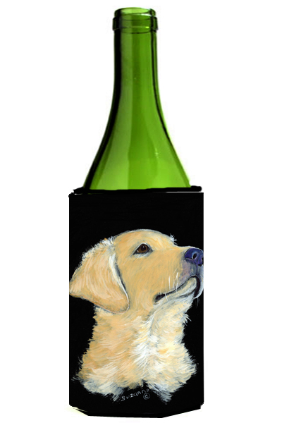 Picture of Carolines Treasures SS8960LITERK Golden Retriever Wine Bottle   Hugger - 24 oz.