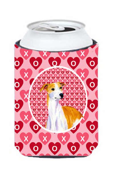 Whippet Valentines Love And Hearts Can Or Bottle Hugger - 12 oz.