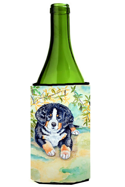 Picture of Carolines Treasures 7010LITERK Bernese Mountain Dog Puppy Wine Bottle   Hugger - 24 oz.