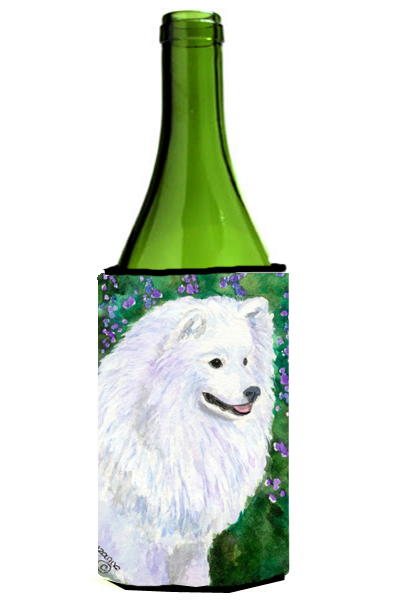 Picture of Carolines Treasures SS8965LITERK American Eskimo Wine Bottle   Hugger - 24 oz.