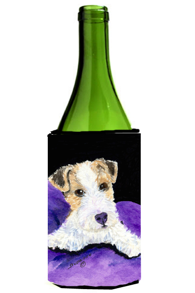 Picture of Carolines Treasures SS8971LITERK Fox Terrier Wine Bottle   Hugger - 24 oz.