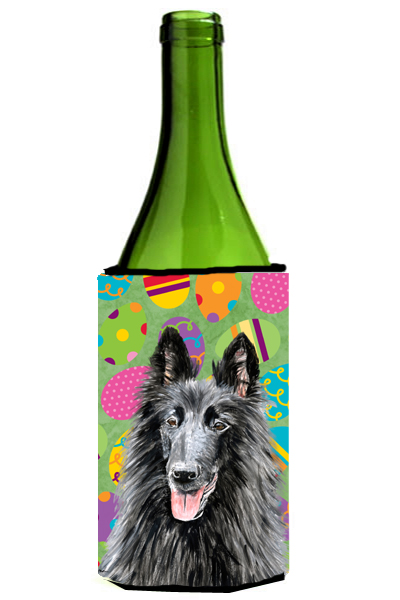 Belgian Sheepdog Easter Eggtravaganza Wine Bottle   Hugger - 24 oz.