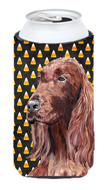 Irish Setter Halloween Candy Corn Tall Boy bottle sleeve Hugger - 22 To 24 oz.