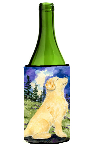 Picture of Carolines Treasures SS8977LITERK Golden Retriever Wine bottle sleeve Hugger - 24 oz.
