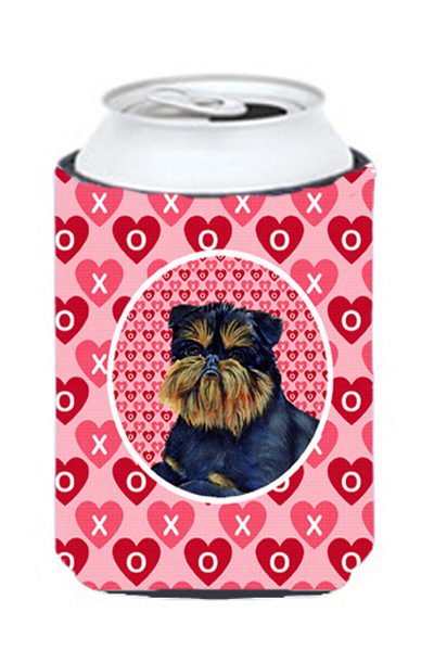 Picture of Carolines Treasures LH9163CC Brussels Griffon Valentines Love And Hearts Can Or bottle sleeve Hugger - 12 oz.