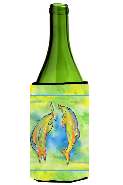 Picture of Carolines Treasures 8380LITERK Dolphin Wine bottle sleeve Hugger