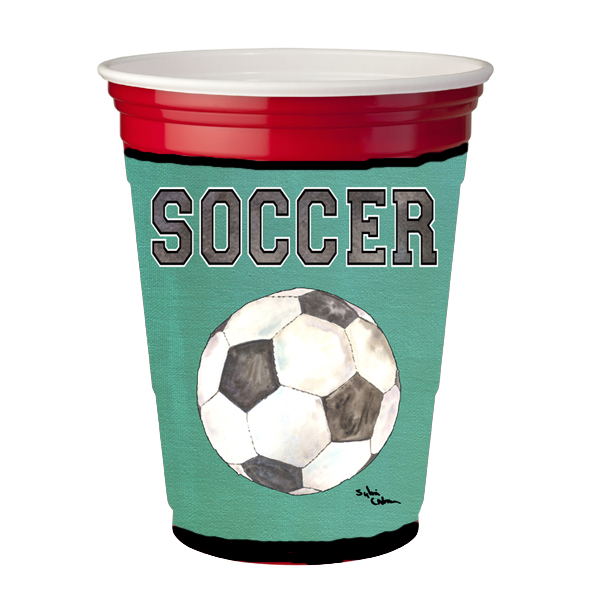 8484RSC Soccer Red Solo Cup bottle sleeve Hugger