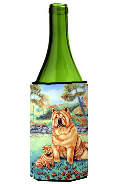 Picture of Carolines Treasures 7057LITERK Chow Chow Mommas Love Wine bottle sleeve Hugger