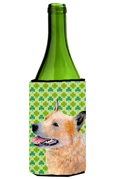 Australian Cattle Dog St. Patricks Day Shamrock Wine bottle sleeve Hugger