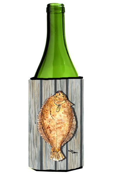 Picture of Carolines Treasures 8495LITERK Fish Flounder Wine bottle sleeve Hugger