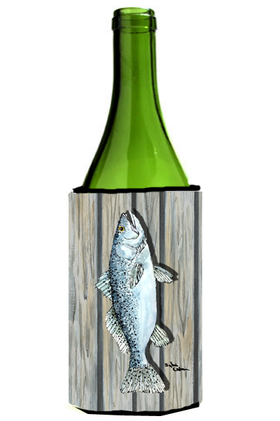 Picture of Carolines Treasures 8496LITERK Fish Trout Wine bottle sleeve Hugger