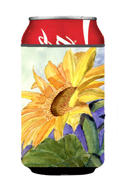 Flower Sunflower Can or bottle sleeve Hugger