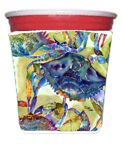 Crab All Over Red Solo Cup bottle sleeve Hugger