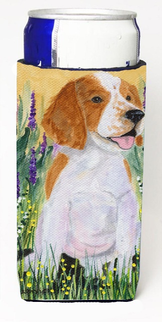 Welsh Springer Spaniel Michelob Ultra bottle sleeve for Slim Can